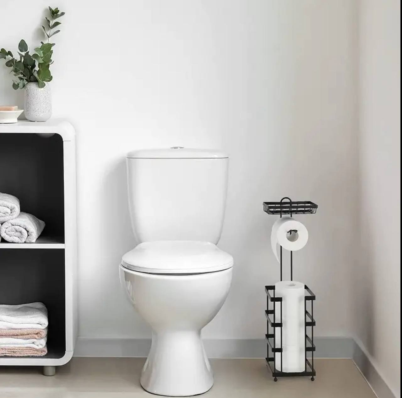 3 IN 1 HEAVY DUTY BATHROOM/TISSUE STAND