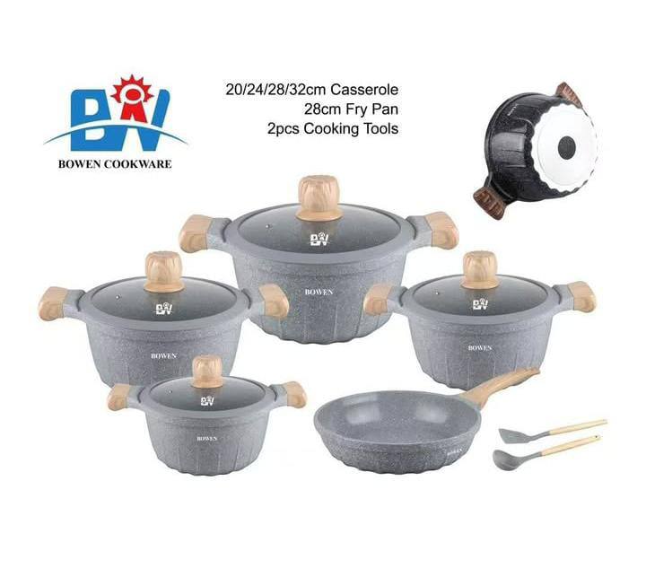 11pcs BOWEN heavy granite cookware sets