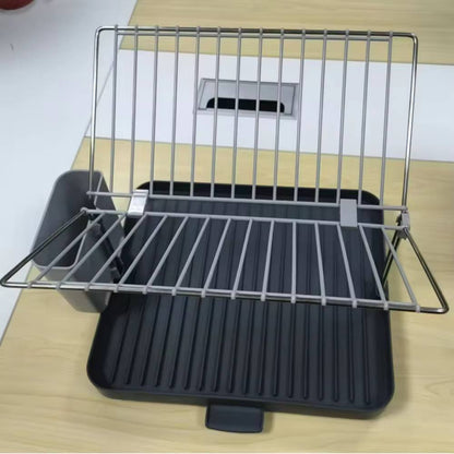 2 tier self draining dish drainer rack