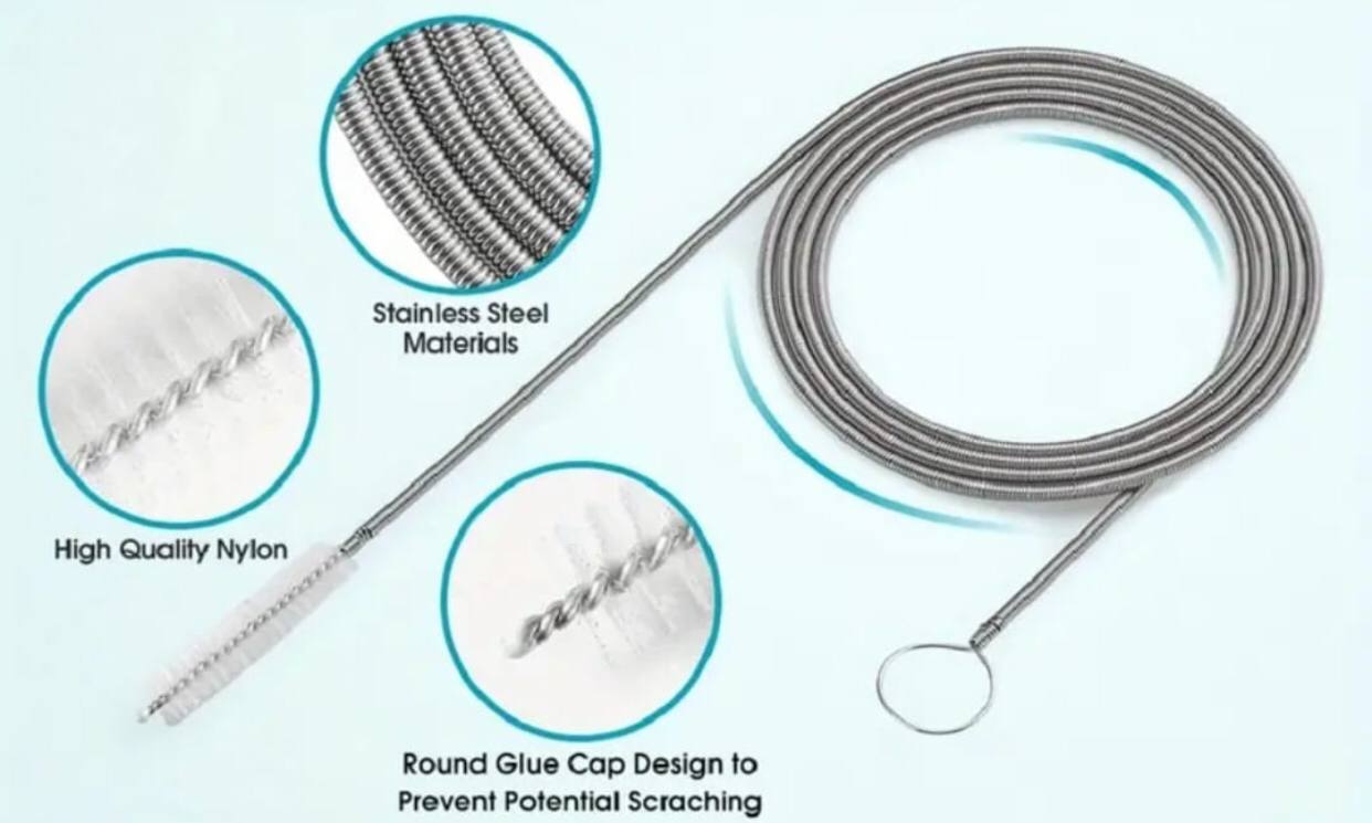 5pcs Refrigerator Drain Clog Remover Kit