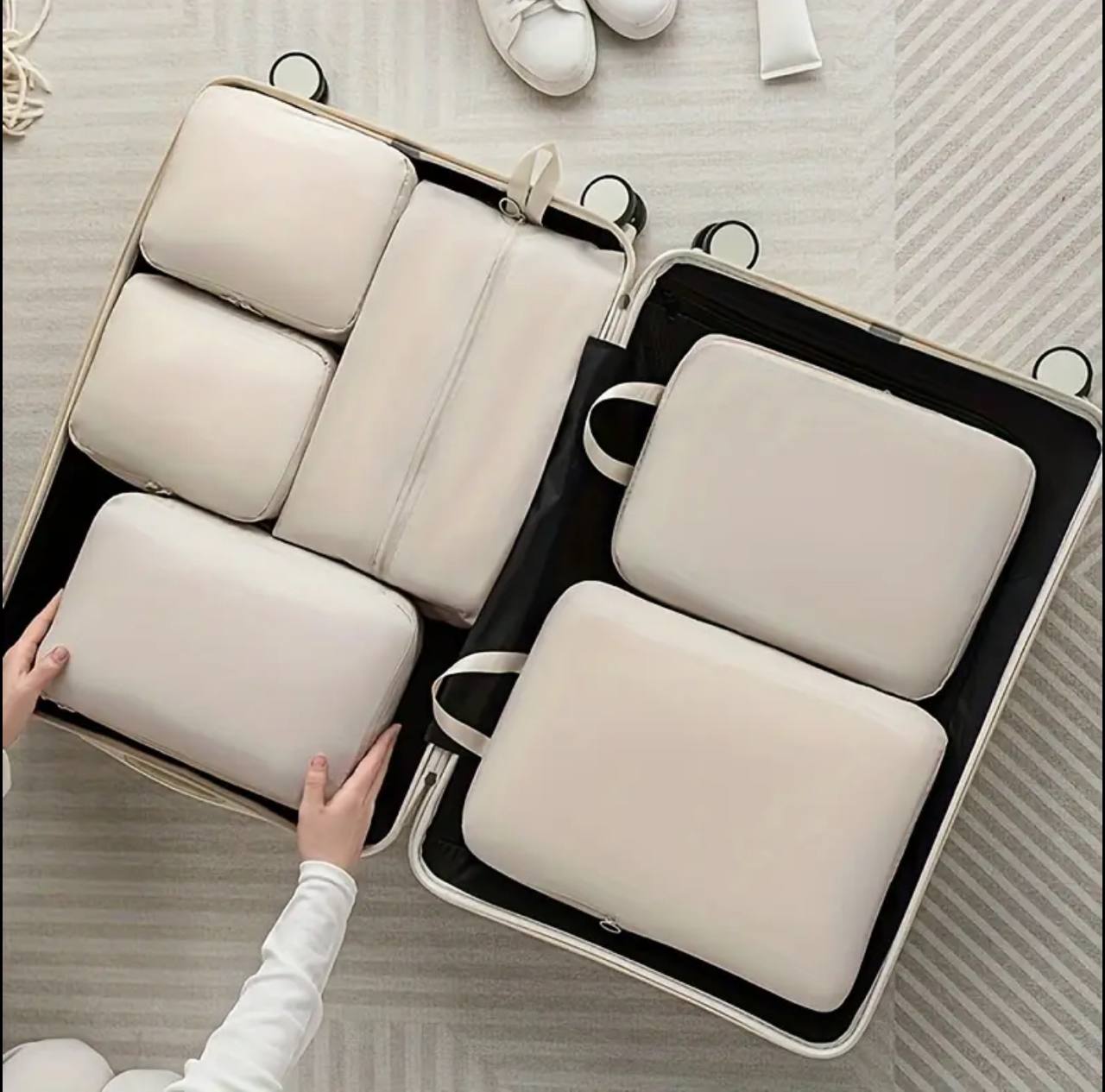 6pcs set compressible Luggage travel bags