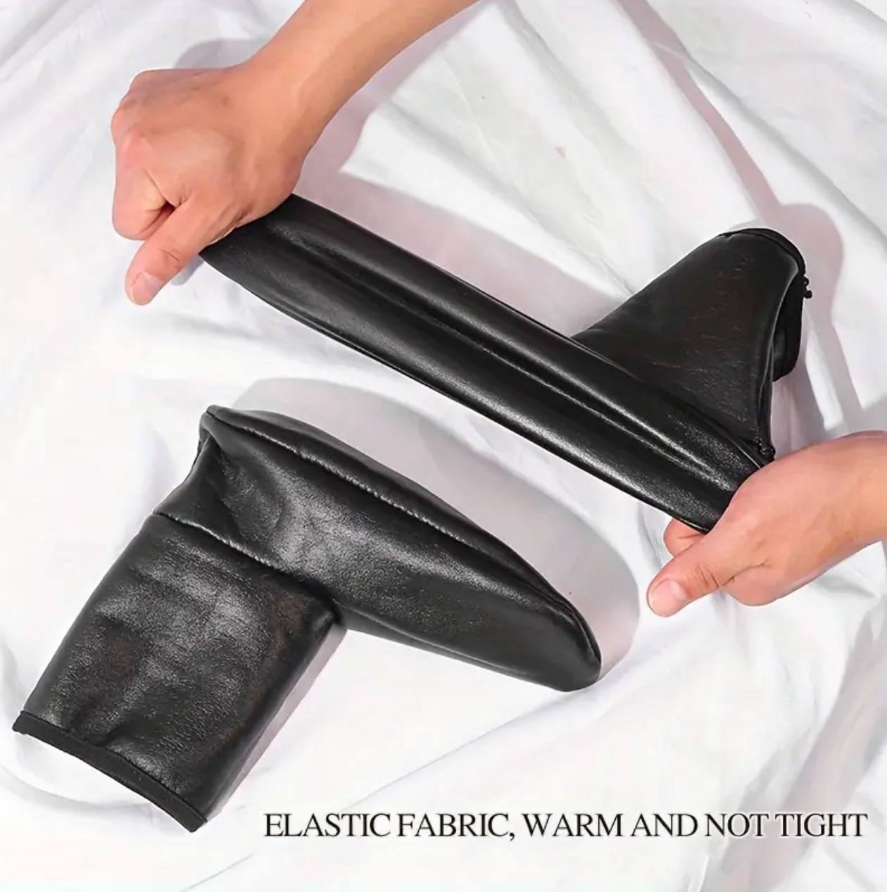 Winter warm leather thermal soft anti-slip indoor unisex socks